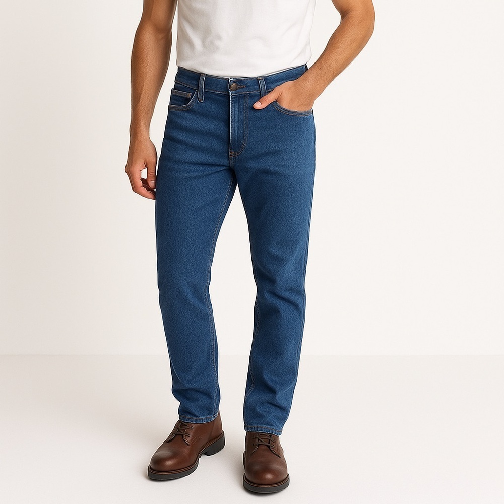 Kirkland Signature Blue Straight Jeans Classic Denim - Picture 4 of 10